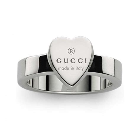 heart ring with gucci trademark black|gucci heart ring gold.